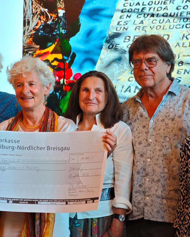 Anlässlich des 40. Todestags von Berndt Koberstein spendet die Guzzoni-Federer-Stiftung dem Wiwilí-Verein 10.000 Euro